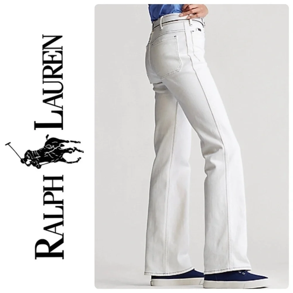 Polo by Ralph Lauren | White Flare Jean - Size 26R- Excellent Condition​​​​​ - Picture 2 of 12